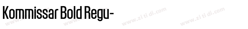 Kommissar Bold Regu字体转换